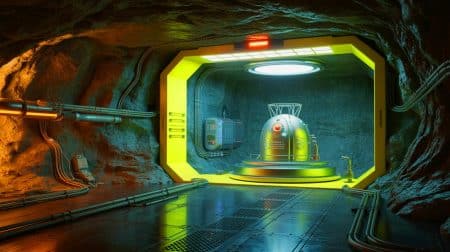 Illustration de l'innovation du micro-réacteur nucléaire souterrain de Deep Fission.