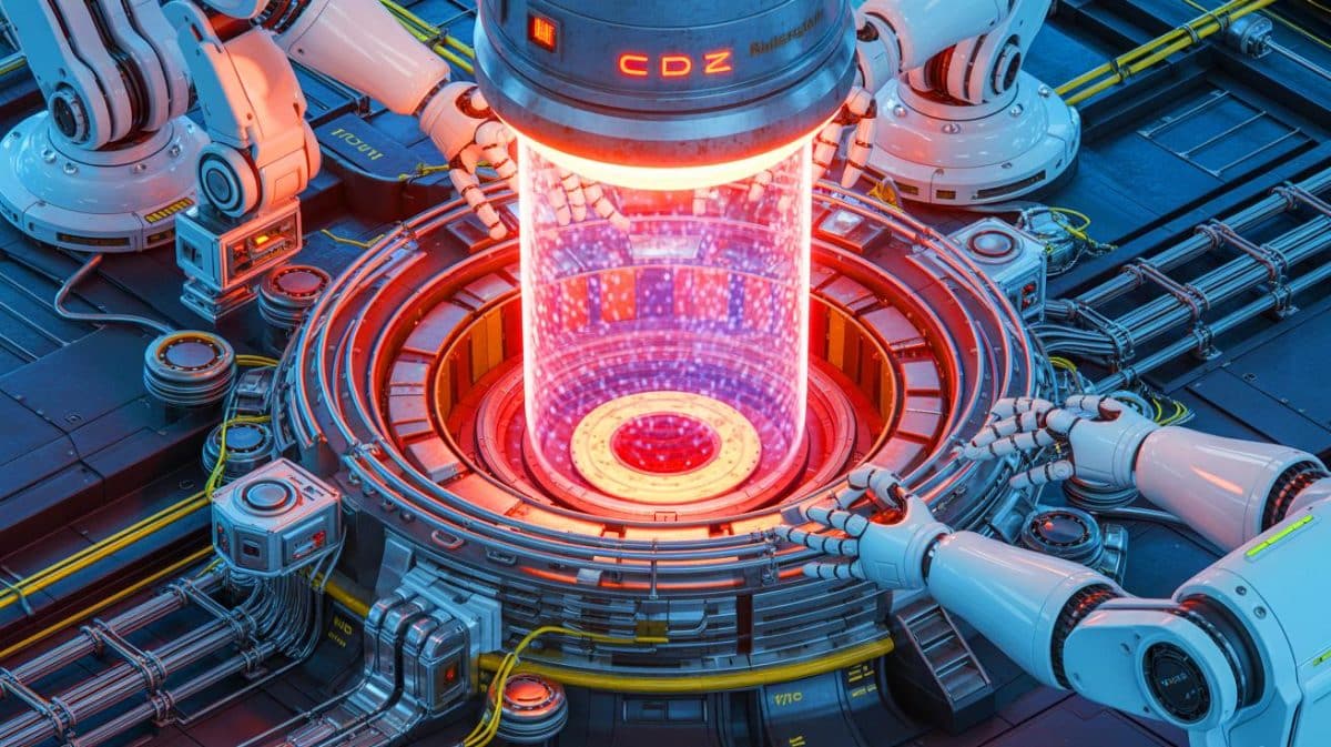 « Ce robot soulève 60 tonnes comme une plume » : la machine chinoise qui construit le soleil artificiel bouleverse la fusion nucléaire Illustration de la technologie robotique chinoise destinée à l'entretien des réacteurs de fusion nucléaire.