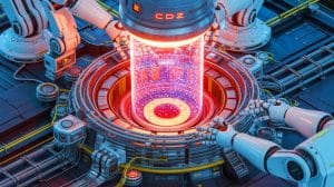 Illustration de la technologie robotique chinoise destinée à l'entretien des réacteurs de fusion nucléaire.