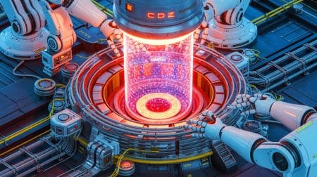 « Ce robot soulève 60 tonnes comme une plume » : la machine chinoise qui construit le soleil artificiel bouleverse la fusion nucléaire Illustration de la technologie robotique chinoise destinée à l'entretien des réacteurs de fusion nucléaire.