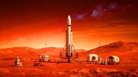 « Ça prendra 20 ans de plus » : Elon Musk avoue son échec martien et repousse la colonisation qui devait sauver l’humanité Illustration de la vision d'Elon Musk pour la colonisation de Mars.