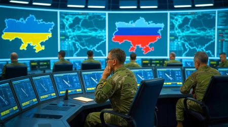 Illustration de la tension géopolitique autour de l'utilisation des missiles ATACMS par l'Ukraine.