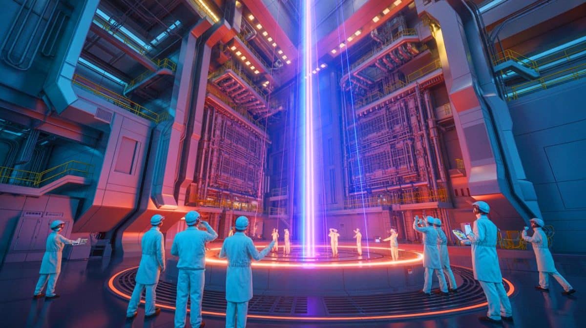 « 50% plus grand que les installations américaines » : la Chine dévoile son centre de fusion laser géant qui terrorise Washington avec une puissance que personne n’osait construire Illustration de la construction du plus grand centre de fusion par laser à Mianyang, en Chine.