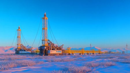 Illustration de la découverte de l'hydrogène blanc en Sibérie par Gazprom.