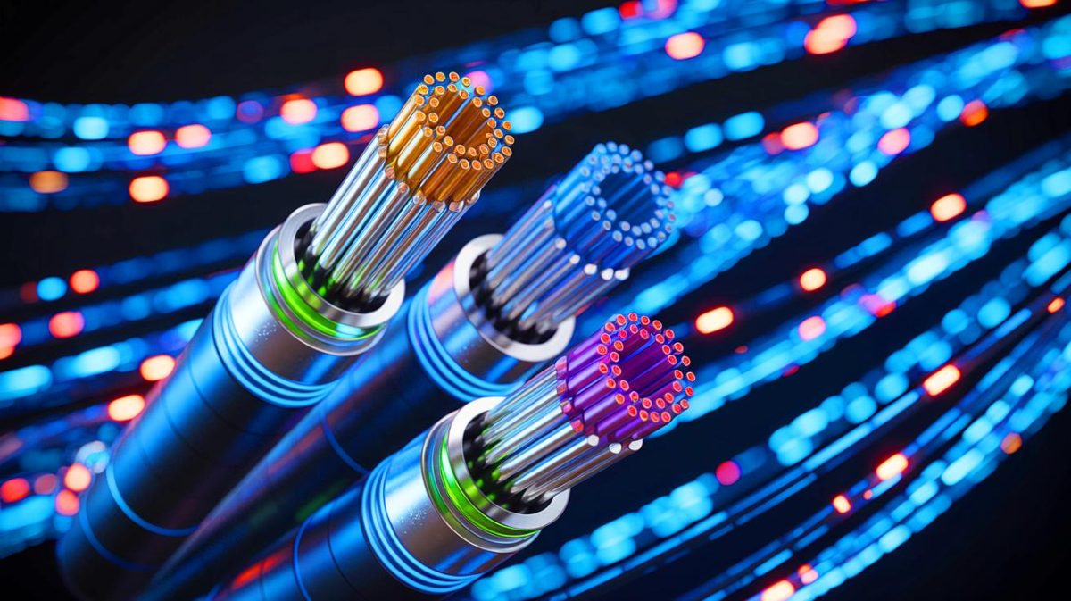 Illustration de la fibre optique à cœur creux et son potentiel révolutionnaire pour les communications.