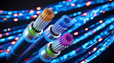 « Un record battu avec cette nouvelle fibre » : les chercheurs britanniques révolutionnent internet avec une vitesse que personne n’imaginait possible Illustration de la fibre optique à cœur creux et son potentiel révolutionnaire pour les communications.