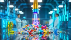 Illustration de la torche à plasma sud-coréenne innovante pour le recyclage des plastiques.