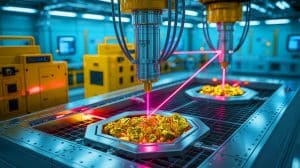 Illustration de l'enrichissement d'uranium au laser par GLE aux États-Unis.