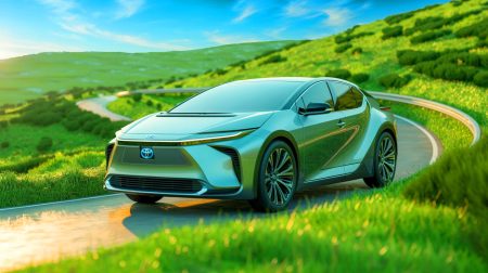 Illustration de l'innovation de Toyota dans les solutions de motorisation écologiques.