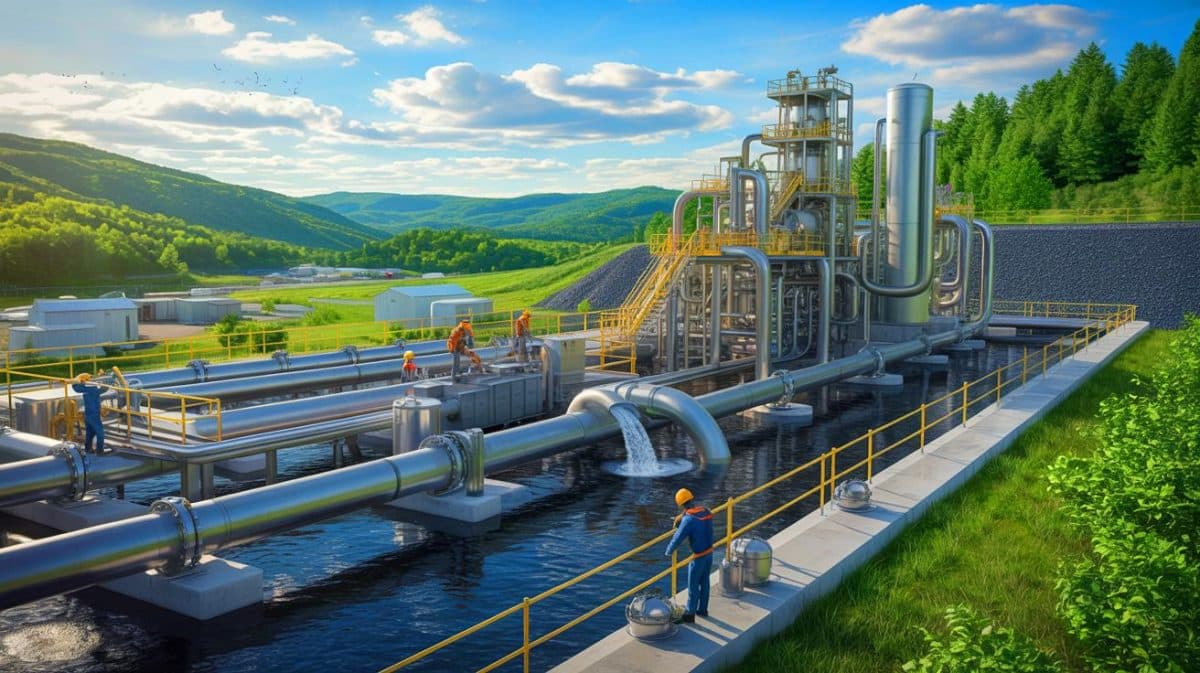Illustration de la découverte de gisements de lithium dans les eaux usées en Pennsylvanie.