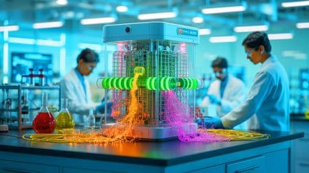 Illustration de la technologie indienne innovante qui extrait l'énergie de l'air.