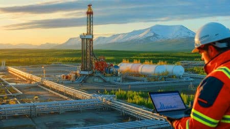 Illustration de la découverte de l'hydrogène blanc en Sibérie et de son potentiel énergétique.