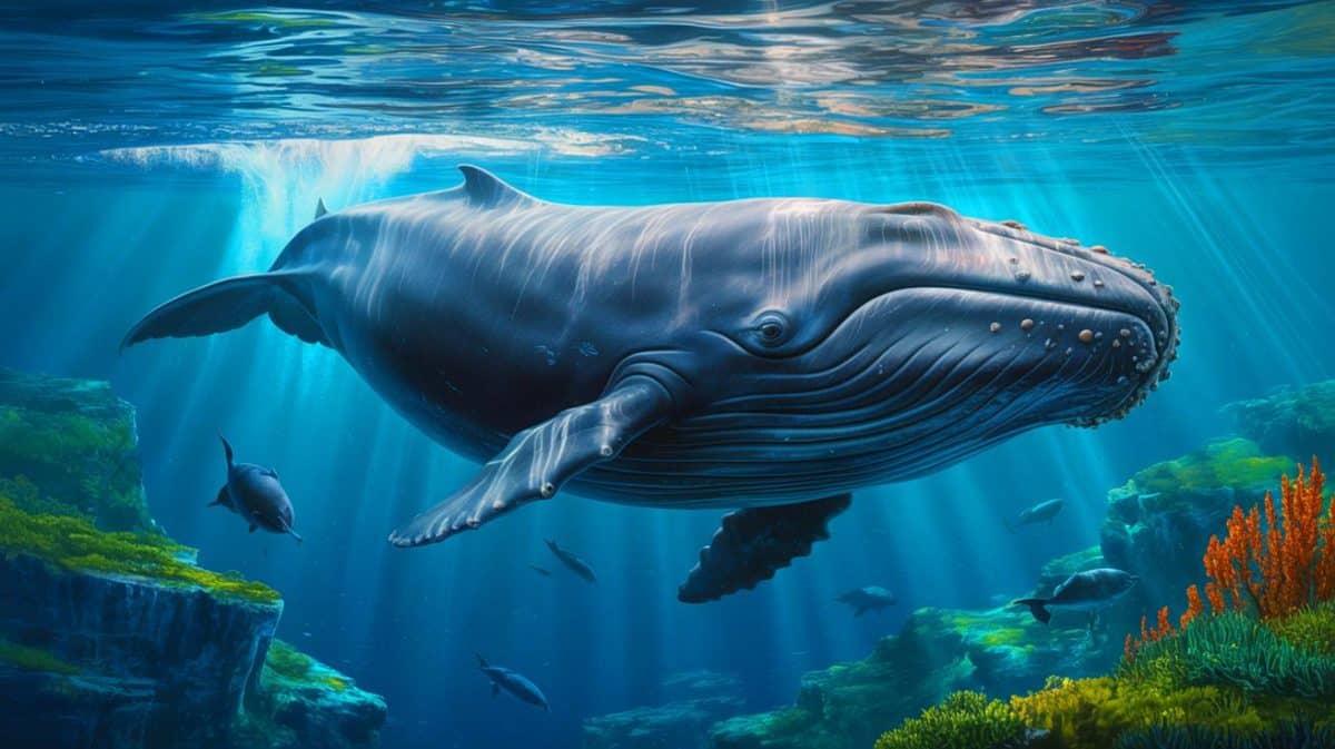 Illustration de la résurgence des baleines franches de l’Atlantique Nord en 2024.