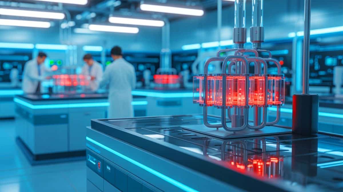 « Ils divisent le prix de l’hydrogène vert par cinq » : une découverte à l’Université Rice réduit l’usage d’iridium de 80 % (et bouleverse l’énergie mondiale) Illustration de la réduction de l'utilisation d'iridium dans les électrolyseurs pour une production d'hydrogène vert plus accessible.