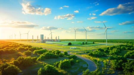 Illustration de l'impact du projet d'hydrogène vert sur l'avenir énergétique du Texas.