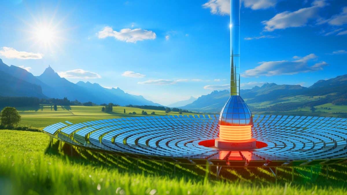 « On fait fondre l’acier avec le soleil » : ces fours suisses révolutionnent le recyclage industriel (et divisent les émissions de CO2 par 100) Illustration de l'inauguration des premiers fours solaires pour le recyclage de l'acier par Panatere en Suisse.