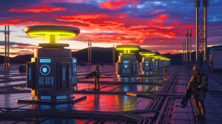 « On ne dépendra plus du pétrole » : l’armée américaine déploie ses premiers micro-réacteurs nucléaires pour alimenter ses bases en énergie (et c’est imminent) Illustration de la mise en œuvre de micro-réacteurs nucléaires pour alimenter les bases militaires américaines en énergie durable.