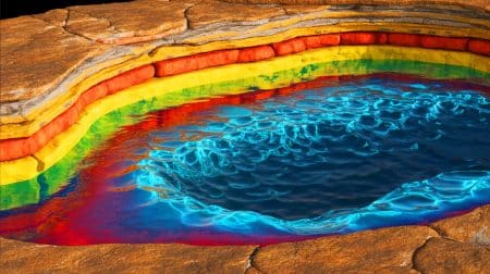 Illustration de la découverte d'un océan caché dans le manteau terrestre.