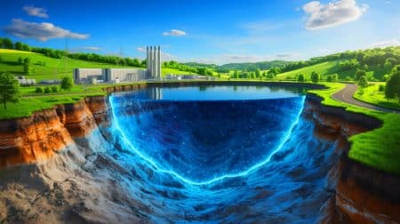 Illustration de la découverte d'un gisement d'hydrogène blanc en Moselle.
