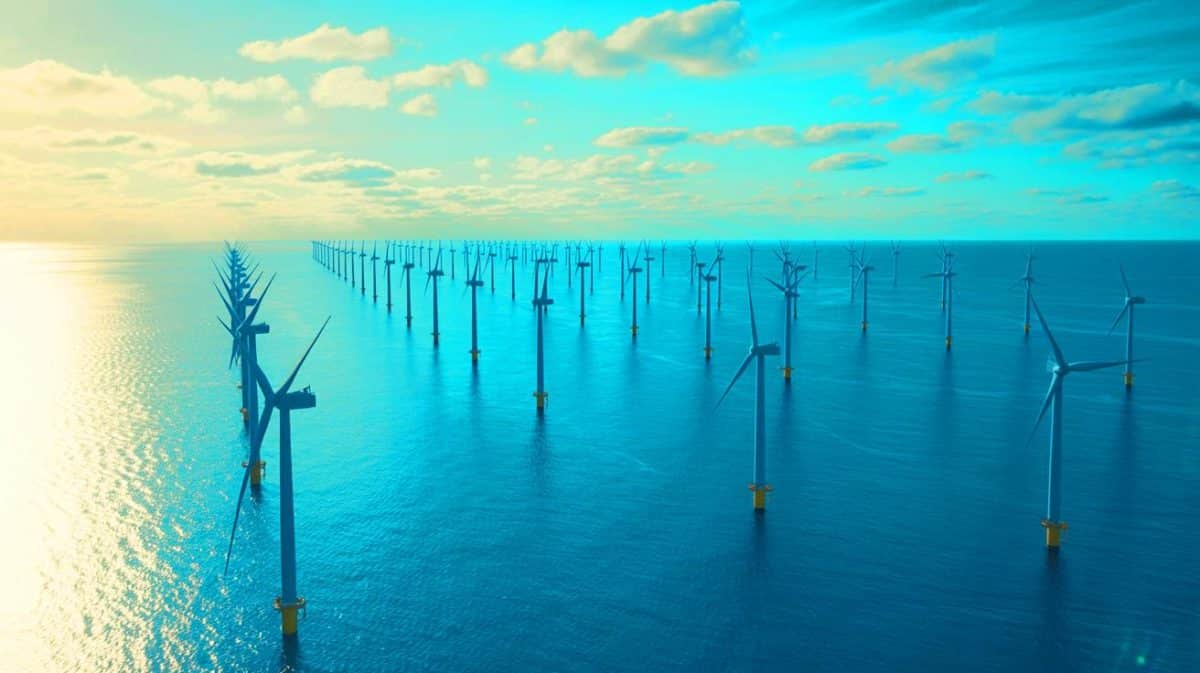 « Ces 4,5 milliards risquent d’échouer » : l’immense parc éolien Centre Manche 2 divise la Normandie entre promesse verte et colère économique Illustration de l'implantation du parc éolien « Centre Manche 2 » piloté par TotalEnergies en Normandie.