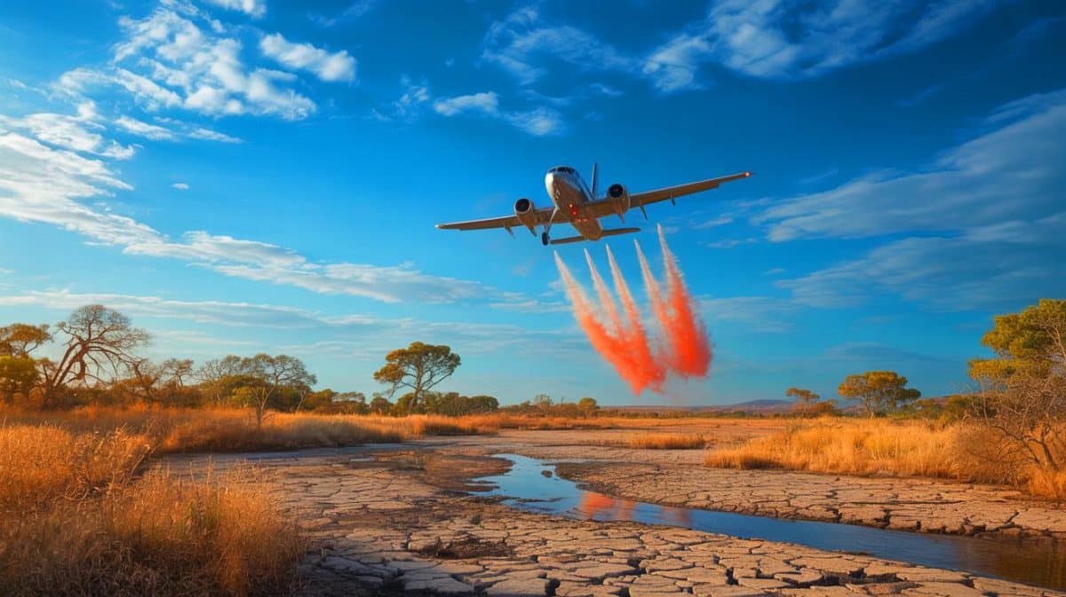 Illustration de l'ensemencement des nuages en Iran pour lutter contre la sécheresse historique.