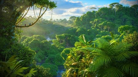 Le Brésil surprend avec une baisse de 16,7 % des émissions, mais la situation est moins idyllique qu’il n’y paraît Illustration de la réduction des émissions de gaz à effet de serre au Brésil grâce à la préservation de l'Amazonie.