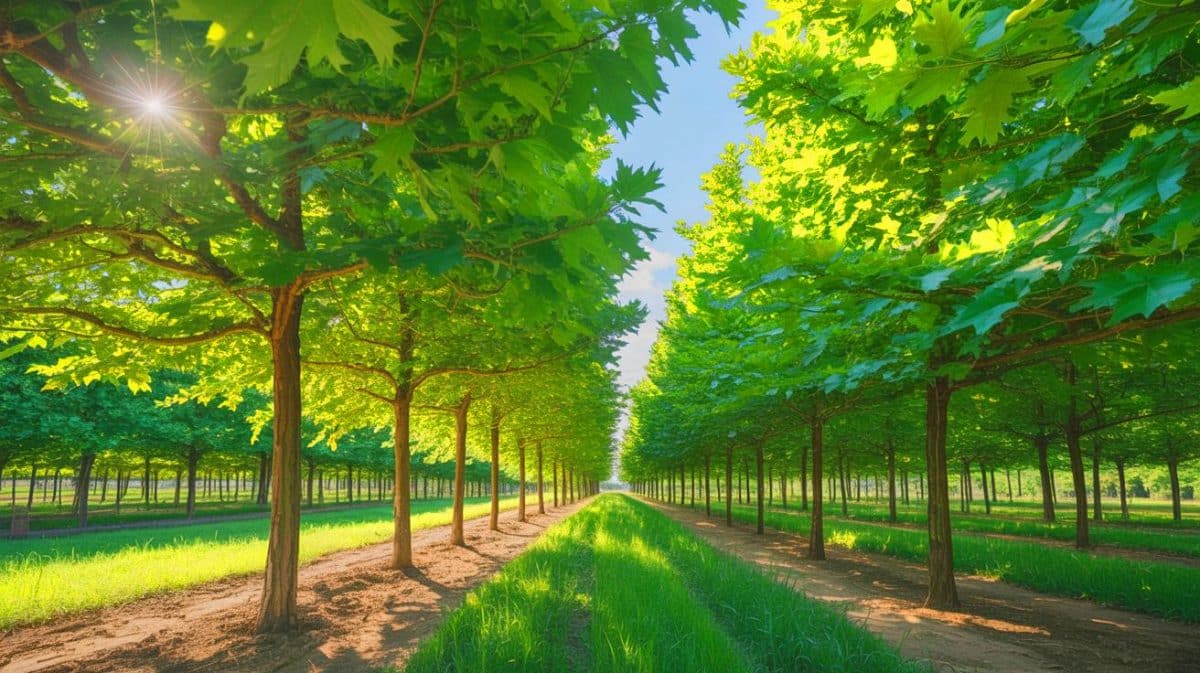 Illustration de la culture du Paulownia sur des terres difficiles.