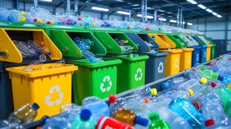 Illustration de l'importance de ne pas écraser les bouteilles en plastique pour un recyclage efficace.