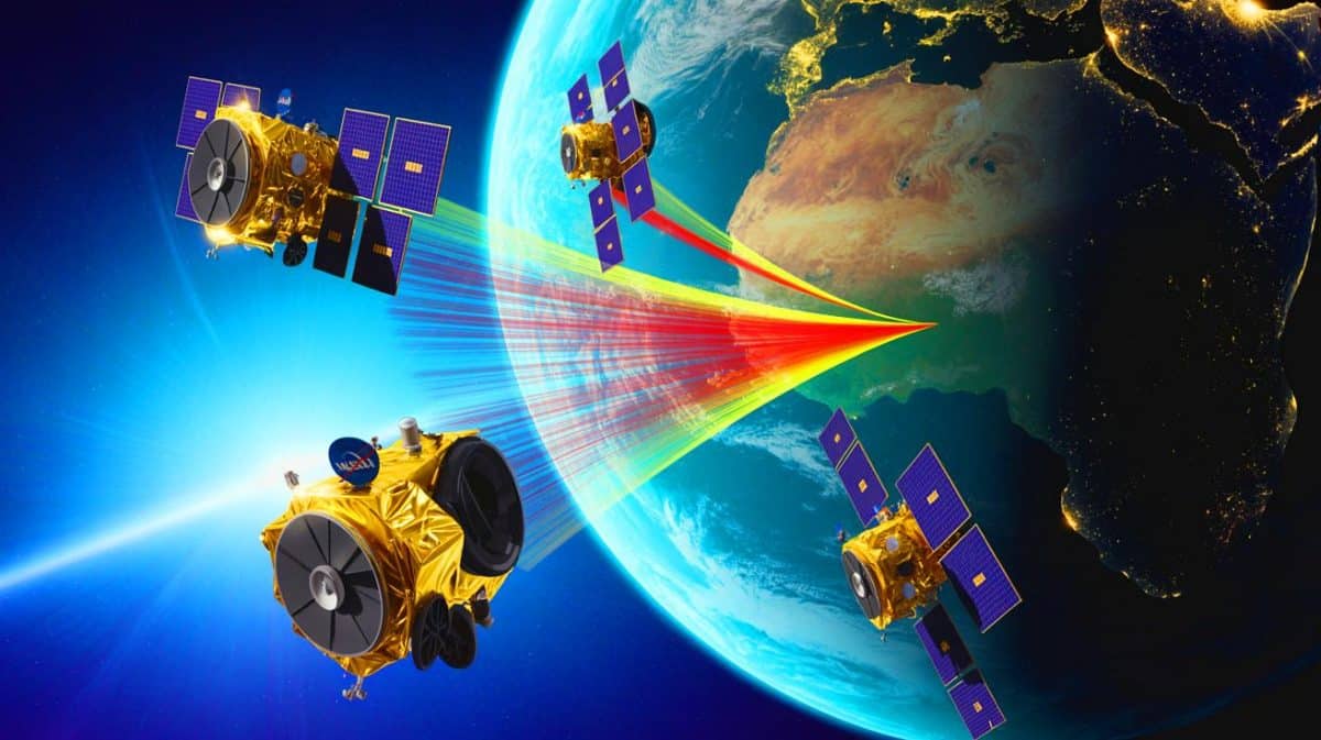 Illustration de la découverte d'une structure magnétique inédite autour de la Terre par la mission MMS de la NASA.