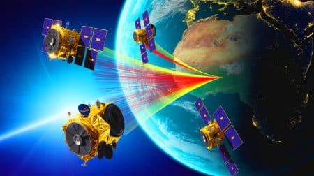 Illustration de la découverte d'une structure magnétique inédite autour de la Terre par la mission MMS de la NASA.