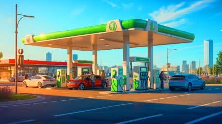 Illustration de la comparaison entre les infrastructures énergétiques de l'électricité et du pétrole.